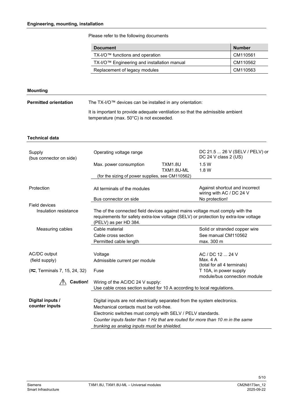 SIEMENS TXM1.8U Data Sheet หน้า 5