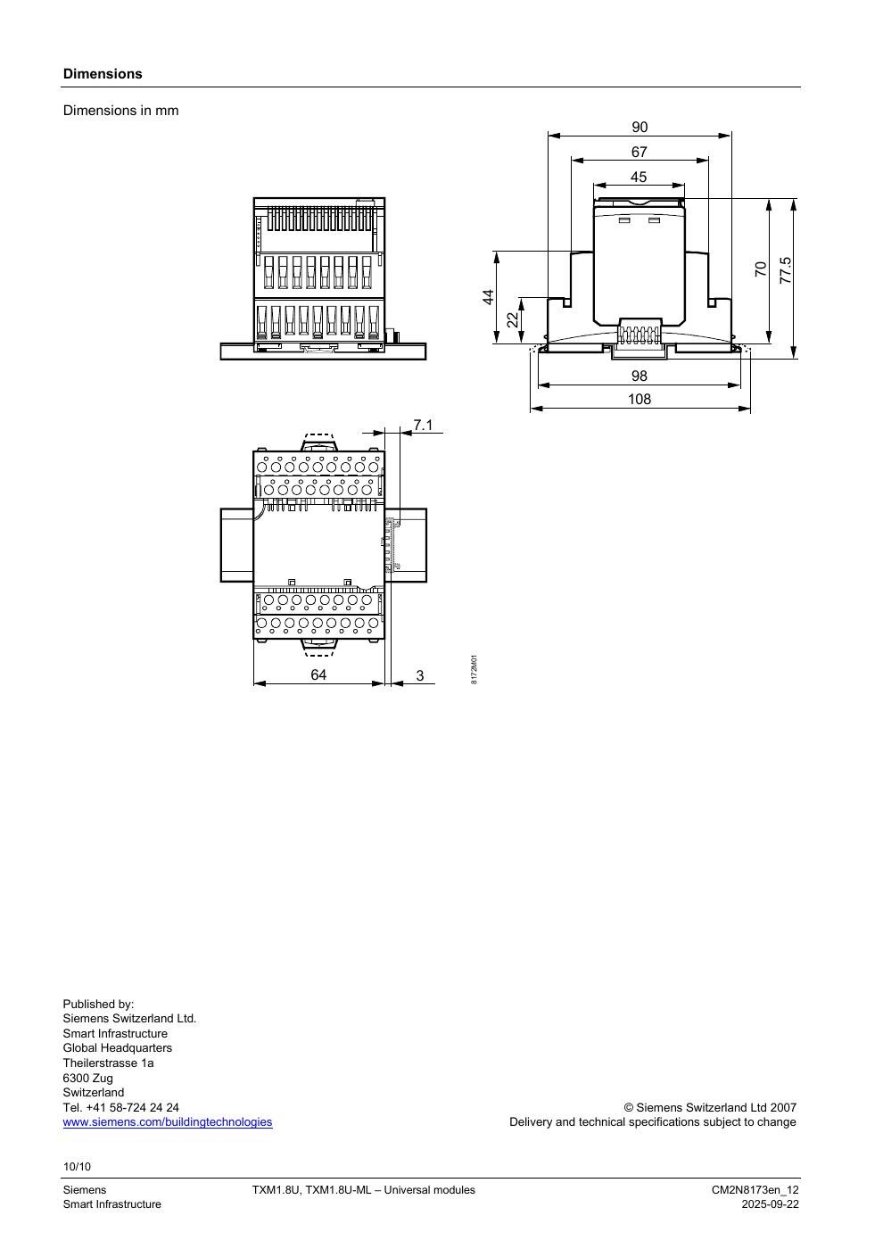 SIEMENS TXM1.8U Data Sheet หน้า 10