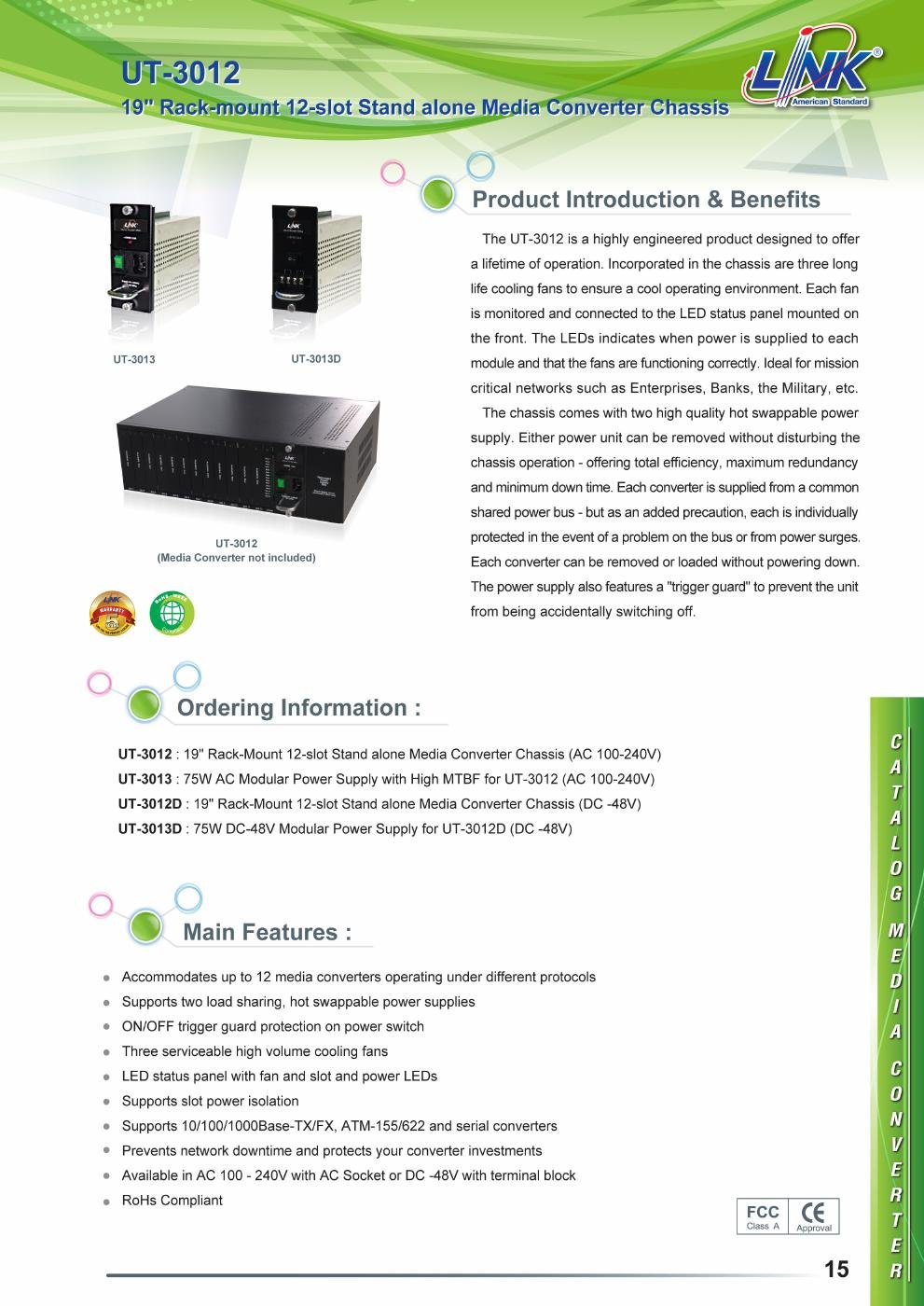 LINK UT-3013 Data Sheet หน้า 1