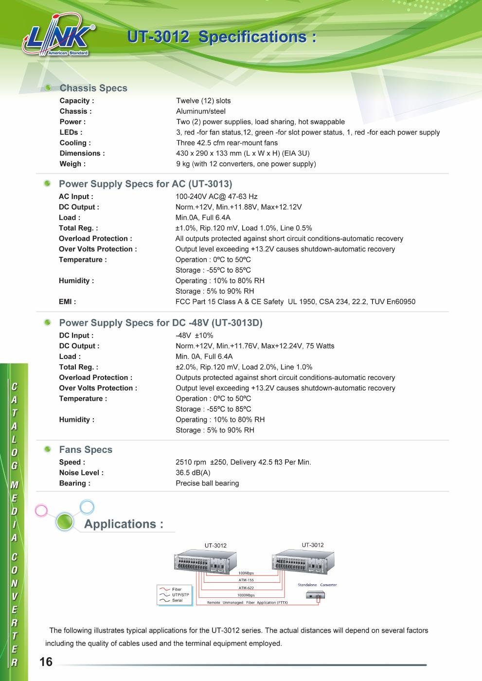 LINK UT-3013 Data Sheet หน้า 2
