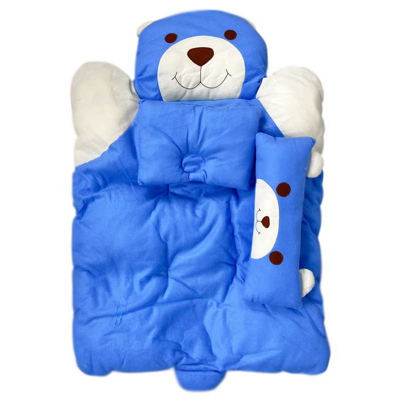 ที่นอนปิคนิคสำหรับเด็ก 3 ชิ้น  ลายหมีน้อย ขนาด 68*110 ซม. คุณภาพดี เกรดA