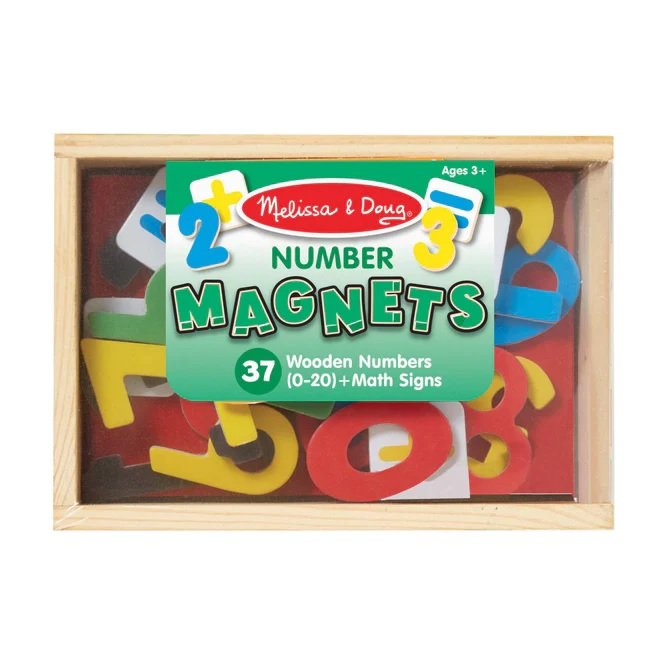 [37ชิ้น] รุ่น 449 แม่เหล็กตัวเลข & เครื่องหมายคณิต Melissa & Doug Magnetic Wooden Number