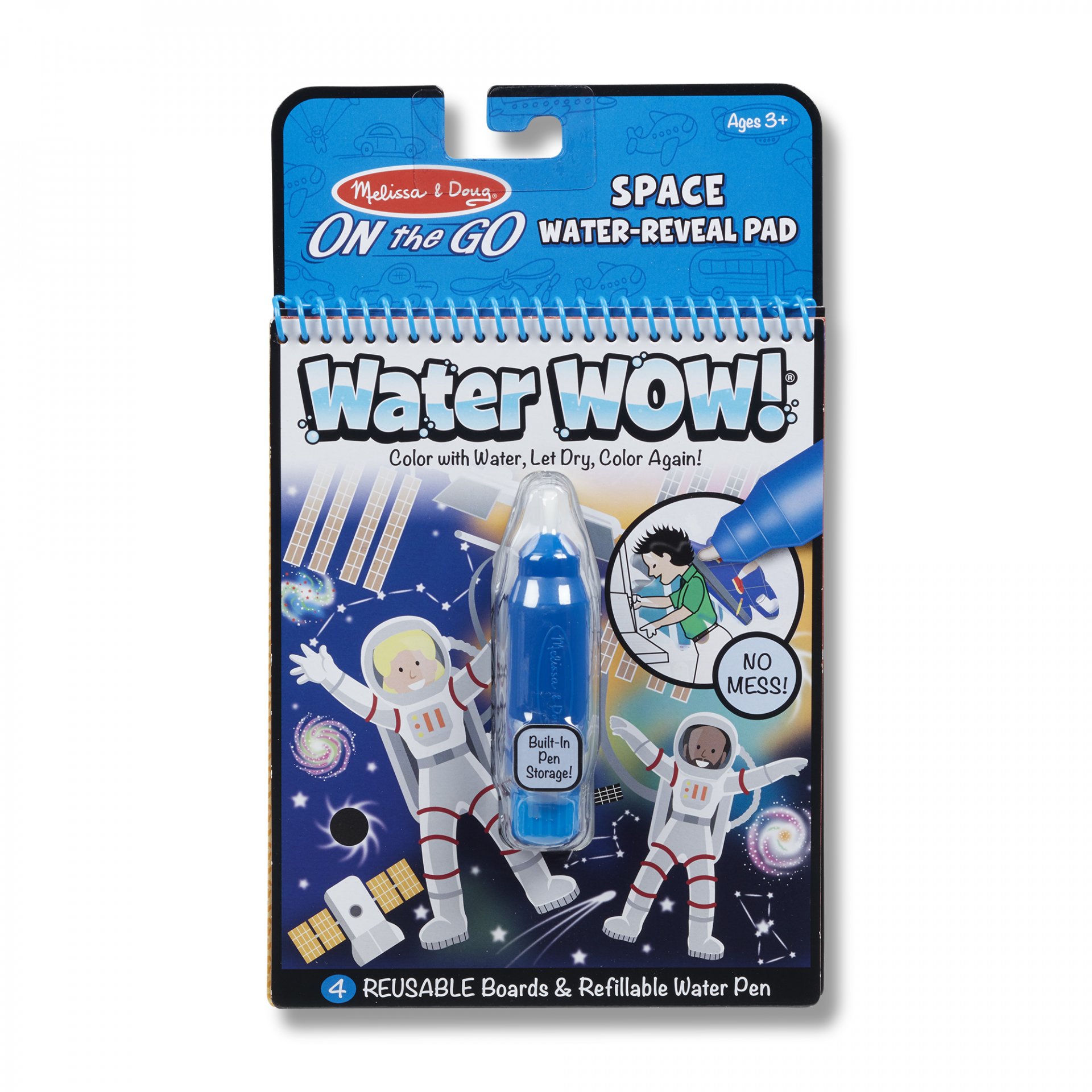 [ระบายน้ำ+รียูส] รุ่น 30178 สมุดระบายสีด้วยน้ำรียูสซาเบิล รุ่นอาวกาศ Melissa & Doug Water Wow Space