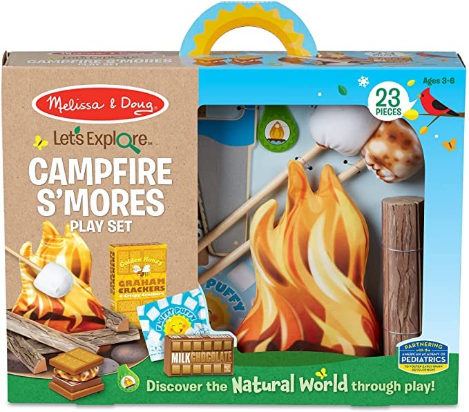 [Let's Explore!เล่นแค้มปิ้ง] รุ่น 30822 เล่นแคมป์ปิ้ง ทำขนมสมอร์ melissa & Doug  Let's Explore Campfire S'mores Play Set