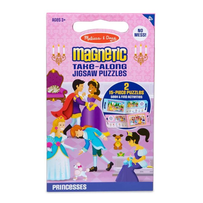 [2 ลาย 15 ชิ้น] รุ่น 32831 จิ๊กซอว์แม่เหล็ก รุ่นเจ้าหญิง Melissa & Doug Magnetic Jigsaw Puzzles - Princesses