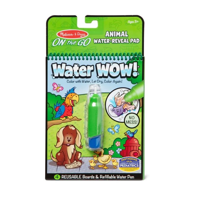 [ระบายน้ำ+รียูส] รุ่น 5376 ระบายสีด้วยน้ำรุ่นสัตว์ Melissa & Doug Water Wow Reusable Animal