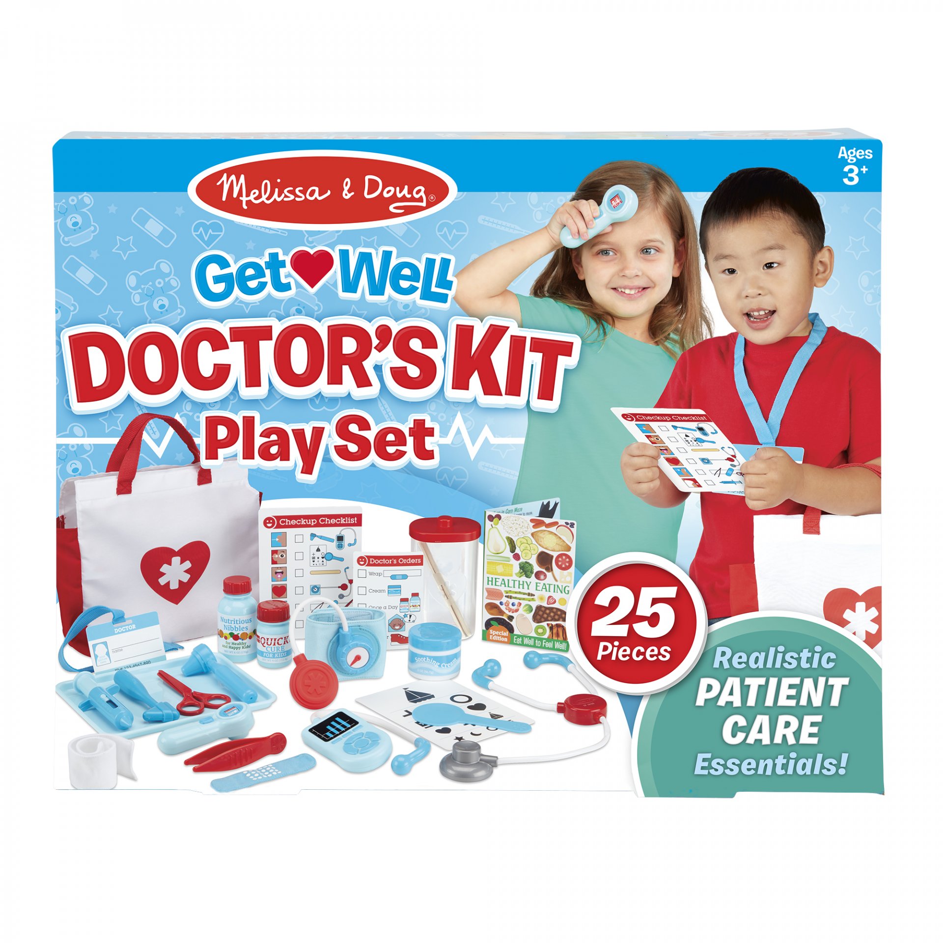 [25 ชิ้น] รุ่น 8569 ชุดอุปกรณ์คุณหมอ Melissa & Doug Get Well Doctor's Kit Play Set