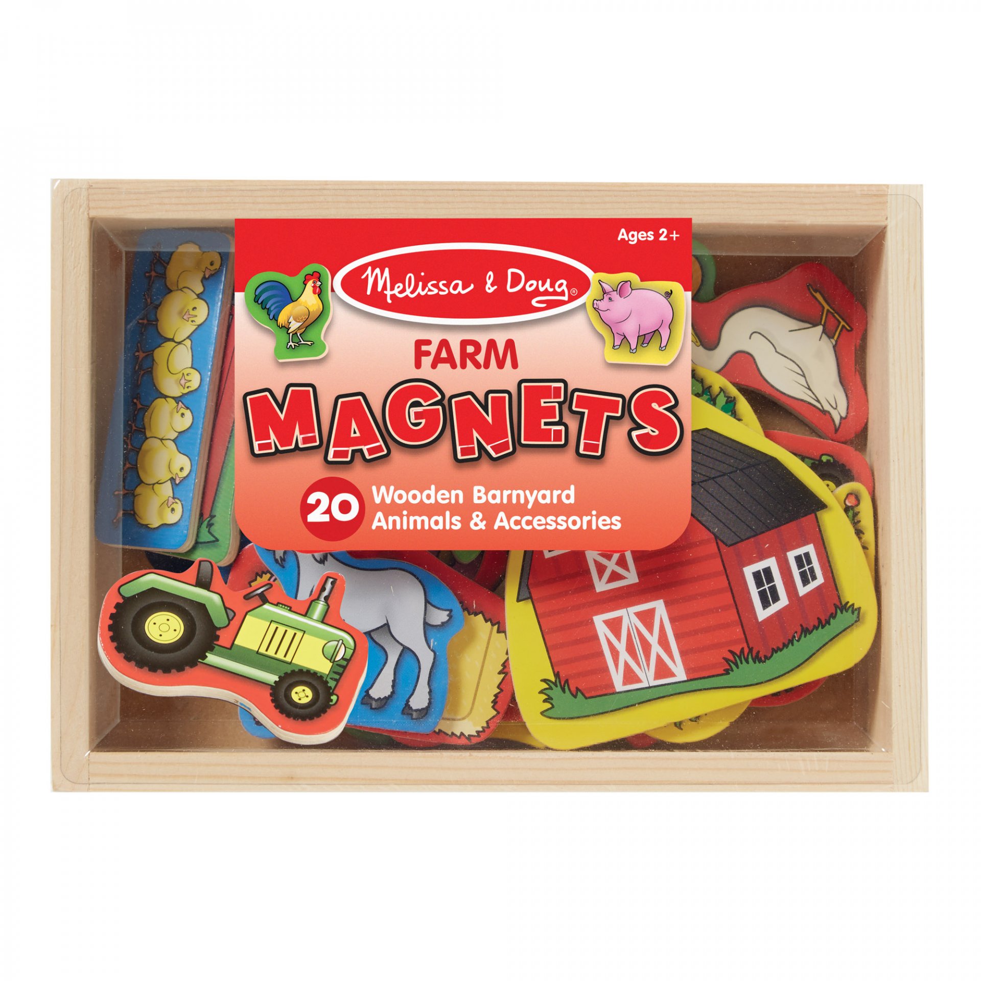 [20ชิ้น] รุ่น 9279 แม่เหล็กรุ่นฟาร์ม แม่เหล็กทั้งตัว Melissa & Doug Animal Magnets