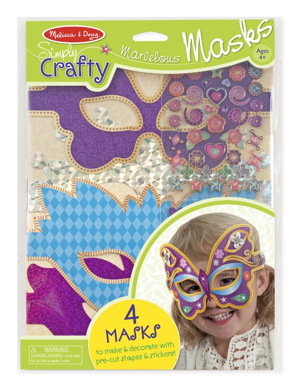 Melissa & Doug รุ่น 9481 DIY Simply Crafty - Marvelous Masks ชุดหน้ากากแฟนซี ส่งเสริมทักษะการประดิษฐ์ ส่งเสริมจินตนาการ