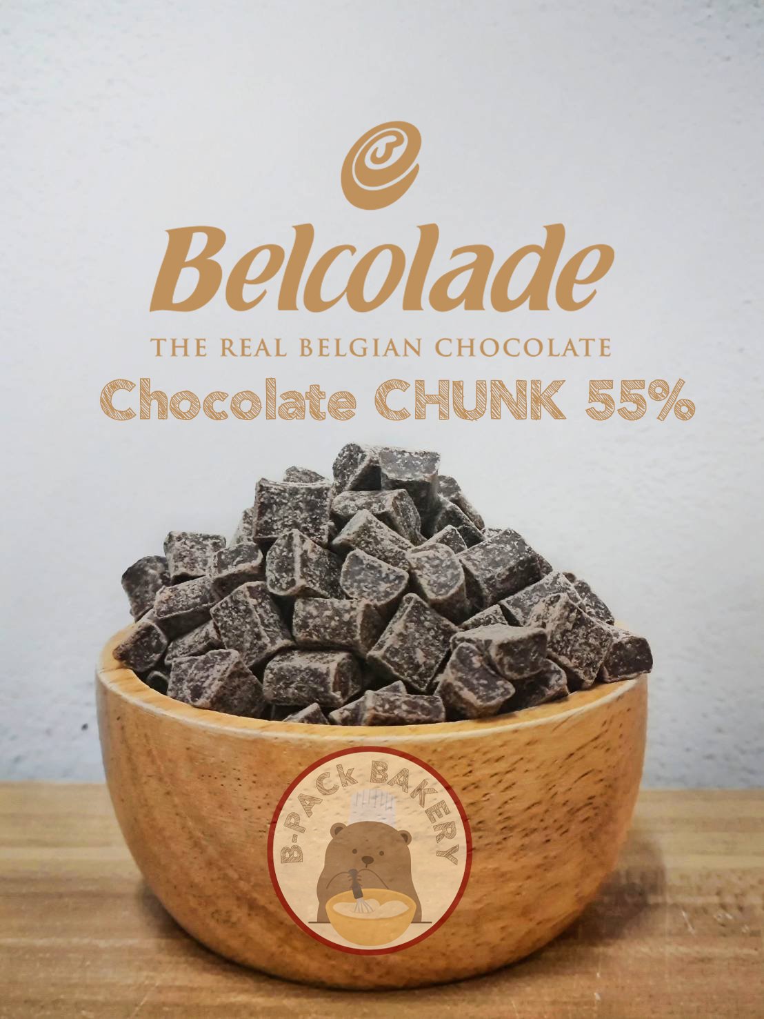 Belcolade Couverture Chocolate CHUNK 55%