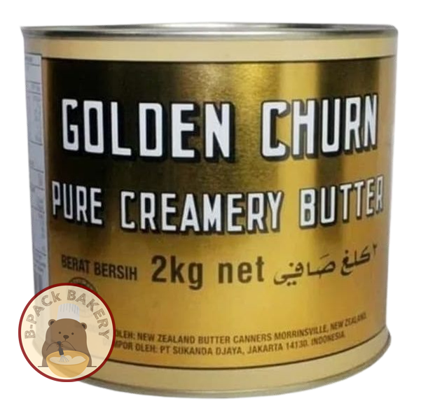 (2Kg) GOLDEN CHURN PURE CREAMERY BUTTER Import From New Zealand