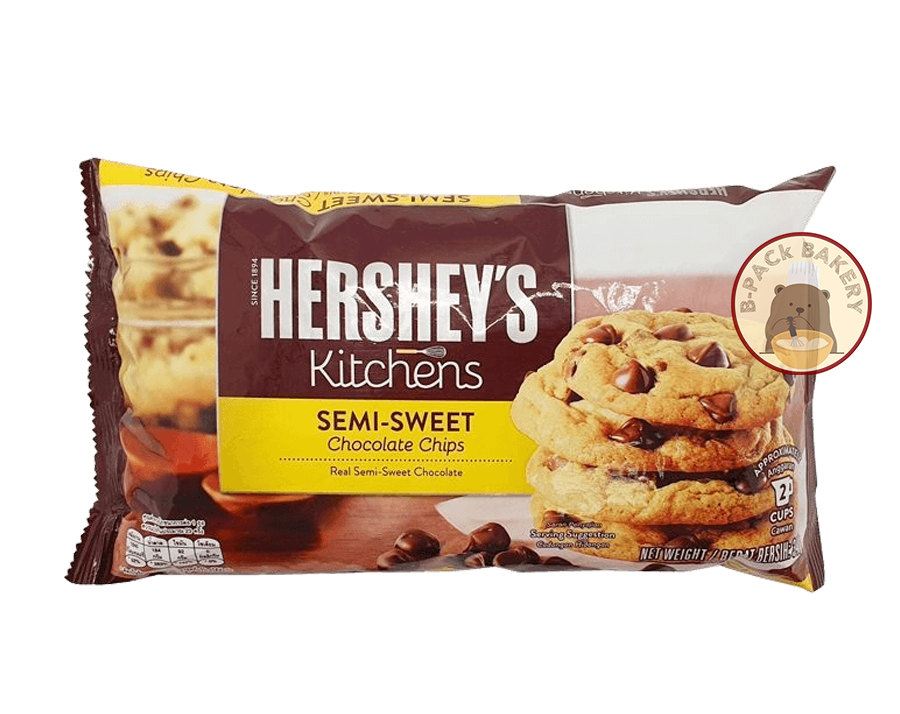 HERSHEY'S SEMI-SWEET CHOCOLATE CHIPS Real Semi-Sweet Chocolate