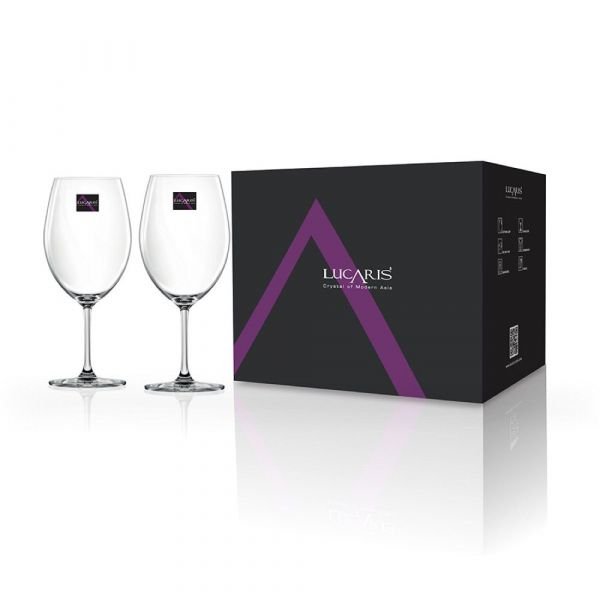 Lemonsoda Bangkok Bliss Bordeaux Wine Glasses - Set of 2 (745 ml / 26 Fluid Ounce), Size: One size, Clear