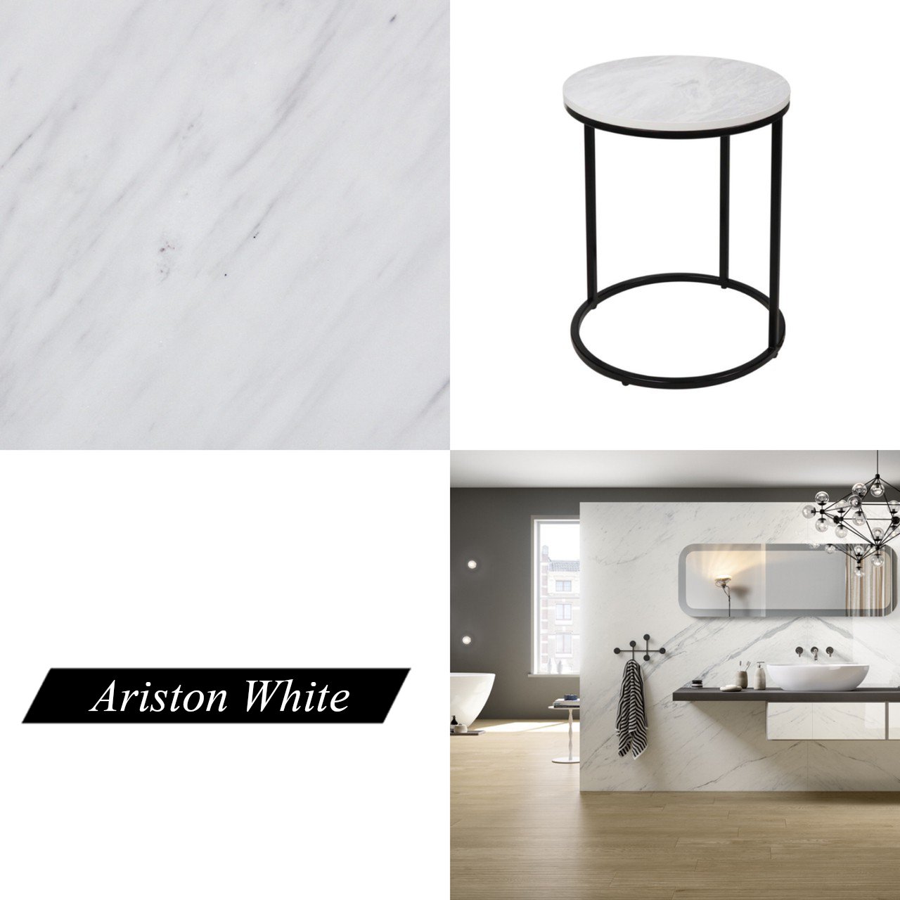 Ariston White marble