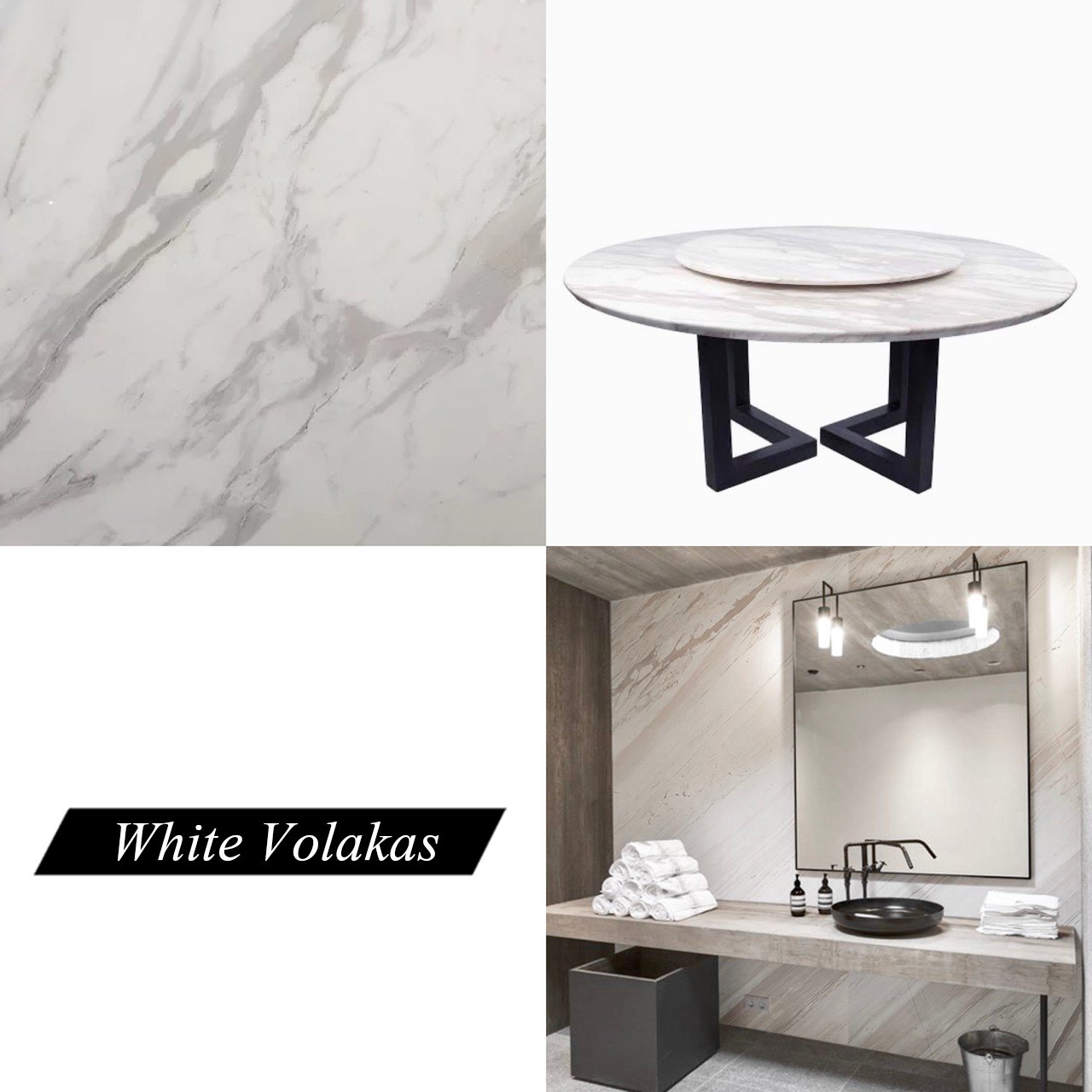  White Volakus marble