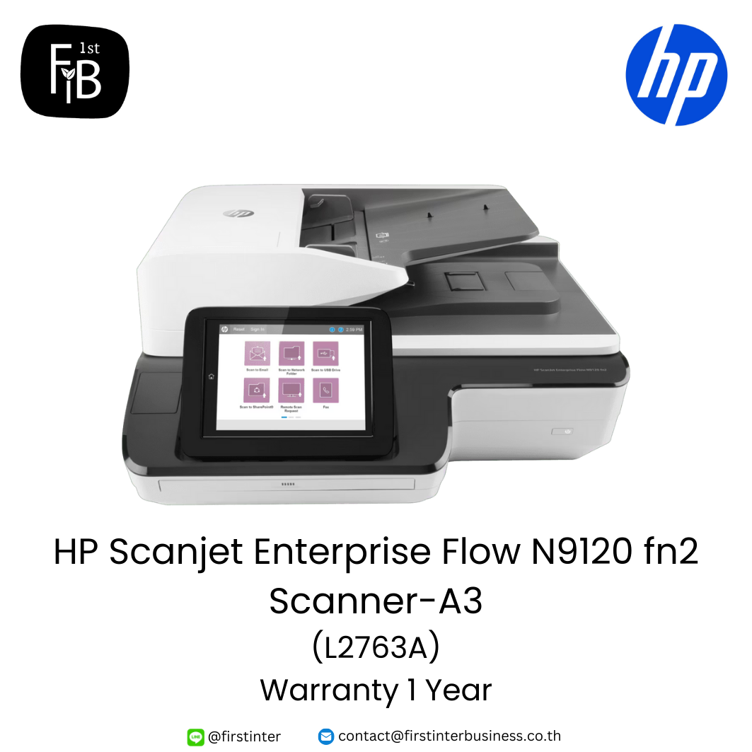 Flow Scanner HP Scanjet Enterprise Flow N9120 fn2 Scanner- A3 l HP Scanner สำหรับองค์กร