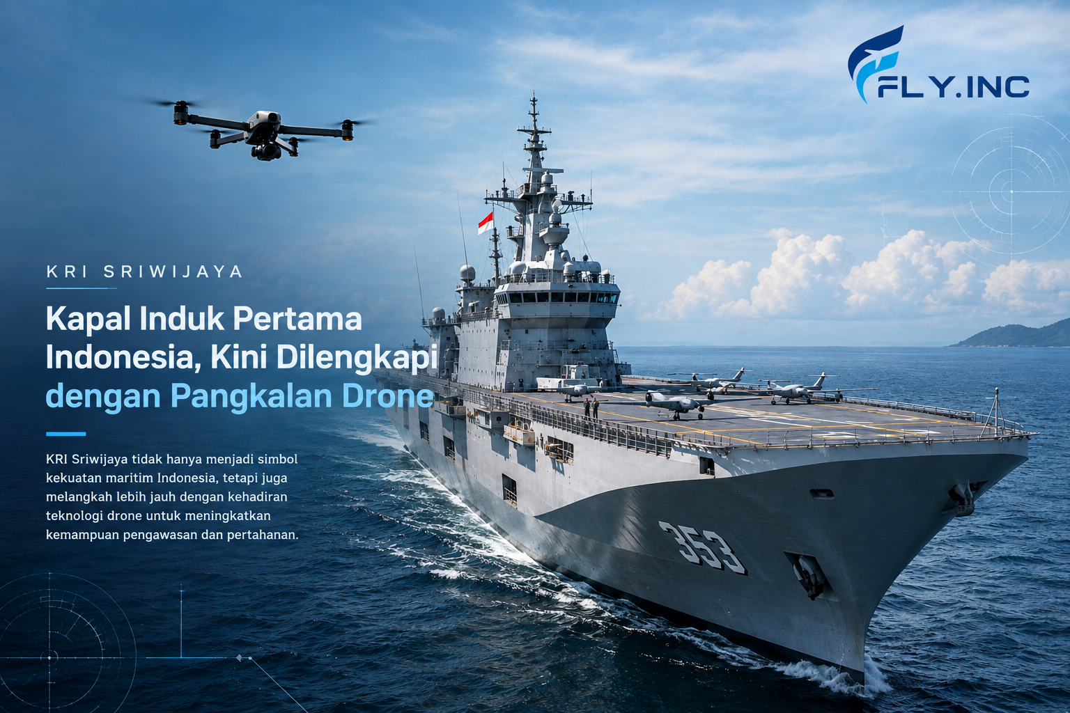 KRI Sriwijaya: Kapal Induk Pertama Indonesia dan Masa Depan Pangkalan Drone di Laut