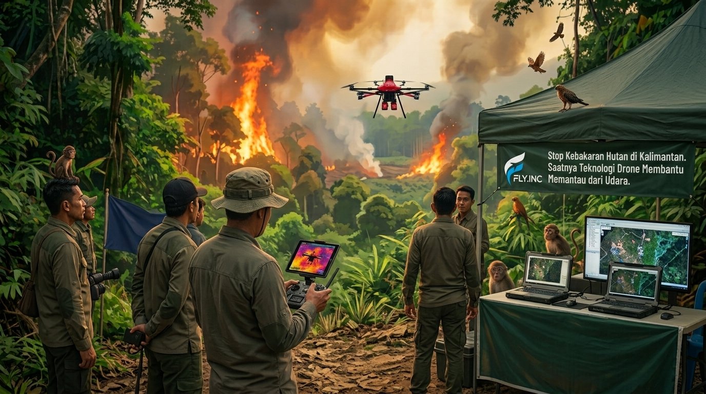 Stop Forest Fires in Kalimantan. It's Time for Drone Technology to Help Forest Fires in Kalimantan