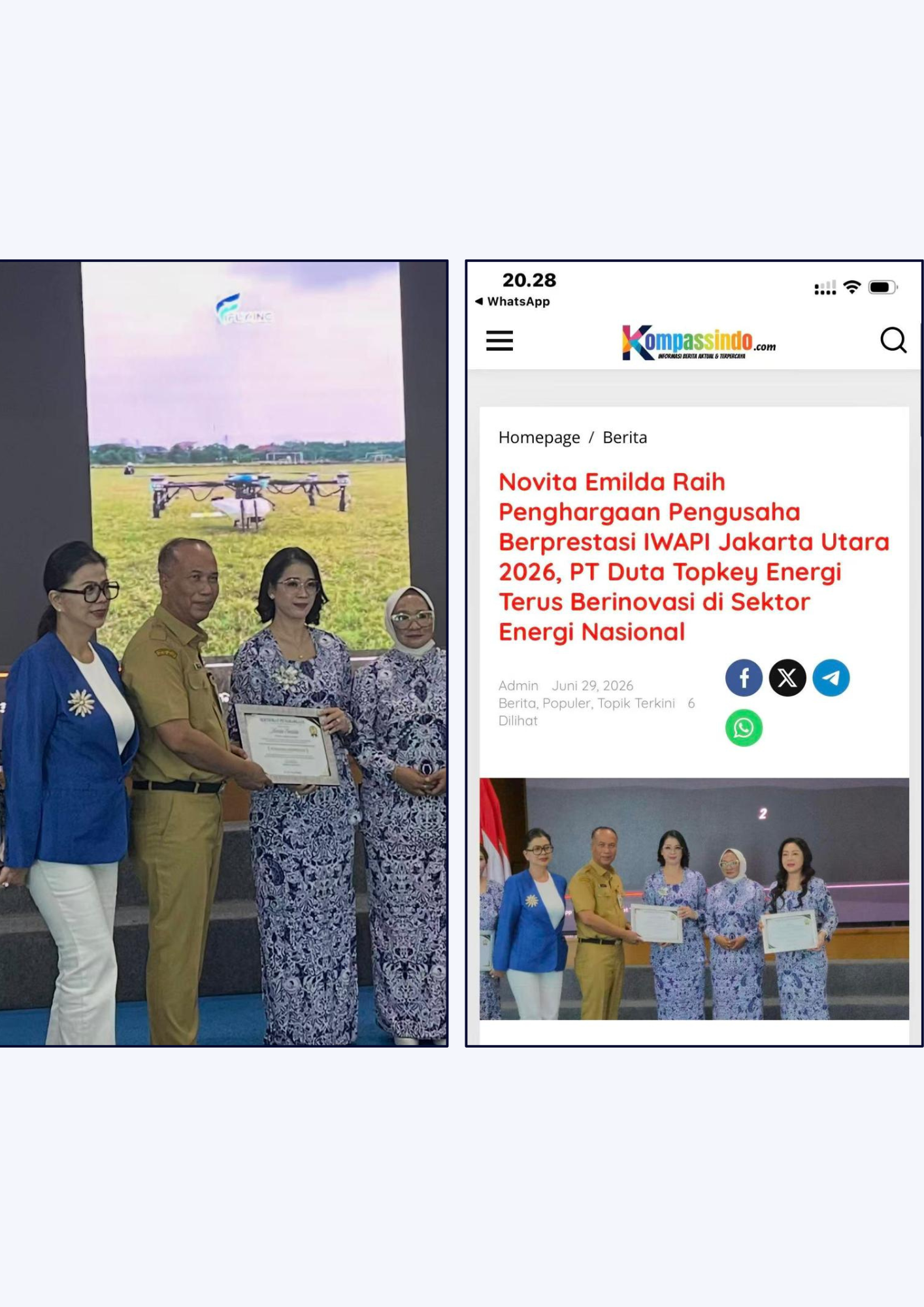 Novita Emilda Receives the IWAPI 2026 Outstanding Entrepreneur Award, Strengthening FLY.INC's Industrial Drone Innovation