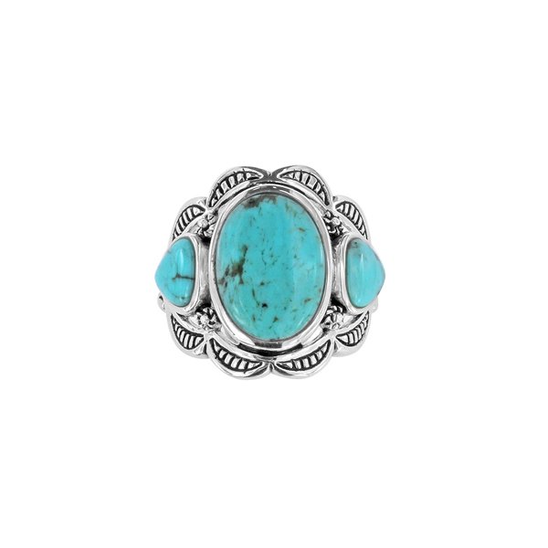 Sterling Silver Blue Kingman Turquoise Ring