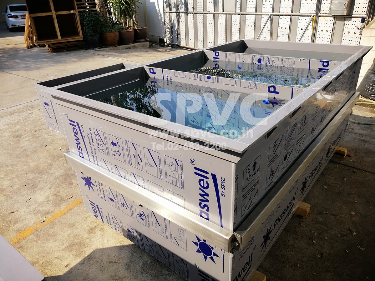 ถังพีวีซี (PVC Tank) รับผลิตถัง PVC ถังไลน์ชุบ ถังเคมี