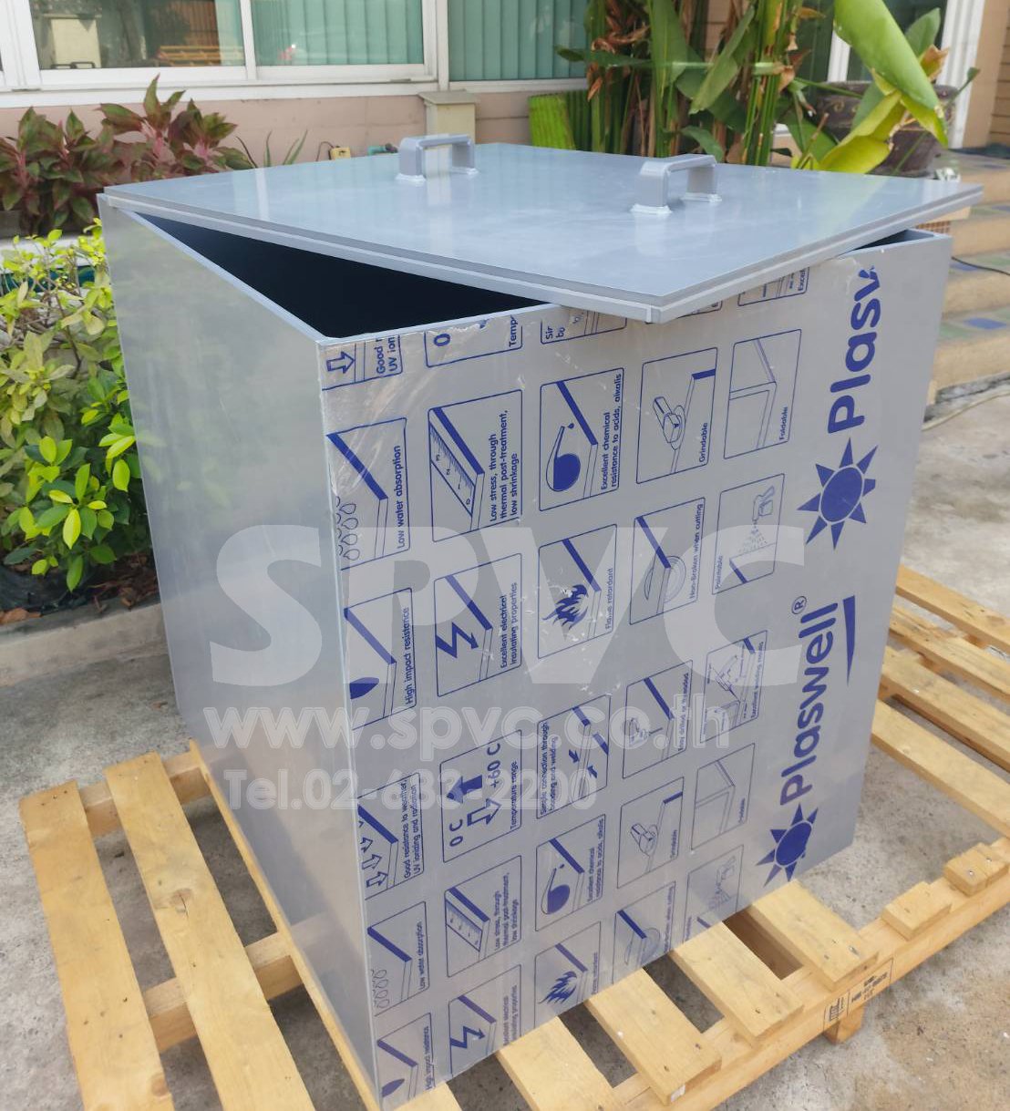 ถังพีวีซี (PVC Tank) รับผลิตถัง PVC ถังไลน์ชุบ ถังเคมี