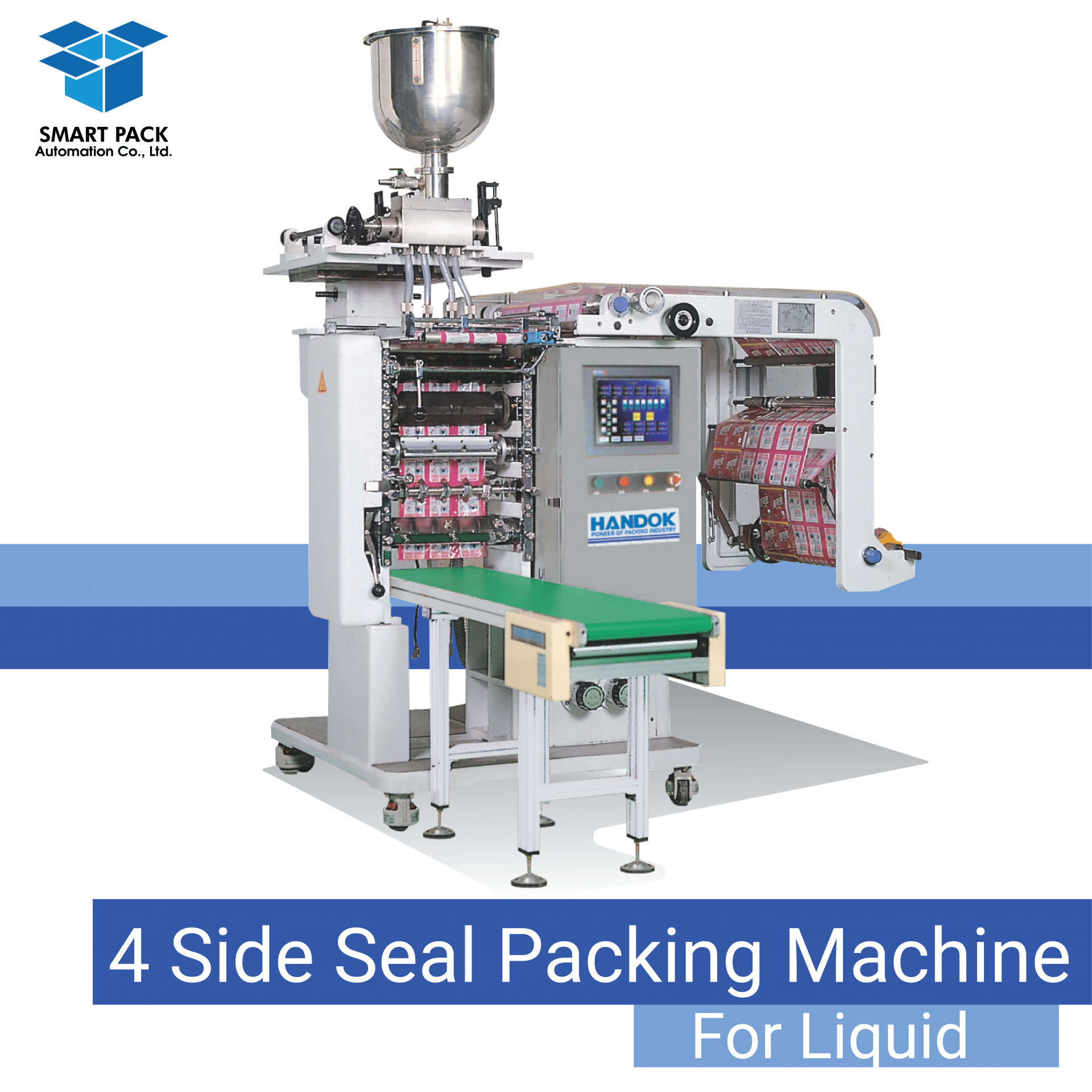 Vertical 4Side Seal Liquid Packing Machine
