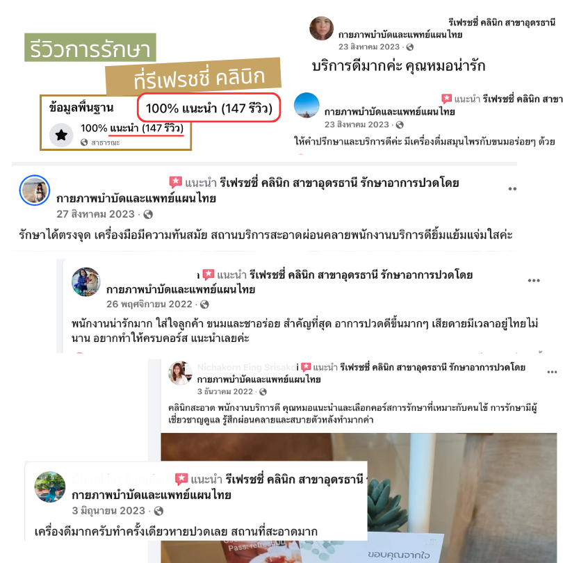 รีวิว รักษาปวด รีเฟรชชี่ คลินิกกายภาพ อุดรธานี รีวิว รักษาปวด รีเฟรชชี่ คลินิกกายภาพ อุดรธานี