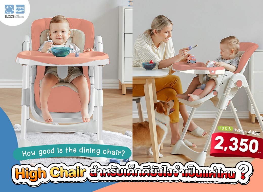 High Chair สำหรับเด็กดียังไงจำเป็นแค่ไหน ?? 