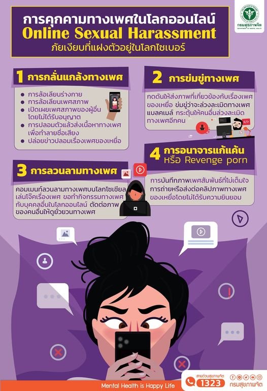 การคุกคามทางเพศในโลกออนไลน์ หรือ Online Sexual Harassment ภัยเงียบที่แฝงตัวอยู่ในโลกไซเบอร์ 