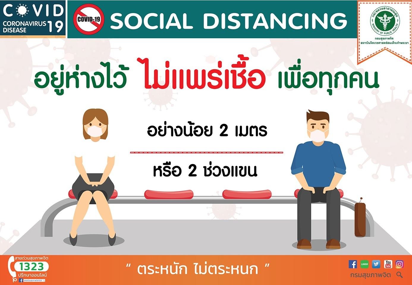 Social Distancing : อยู่ห่างไว้ ไม่แพร่เชื้อ เพื่อทุกคน