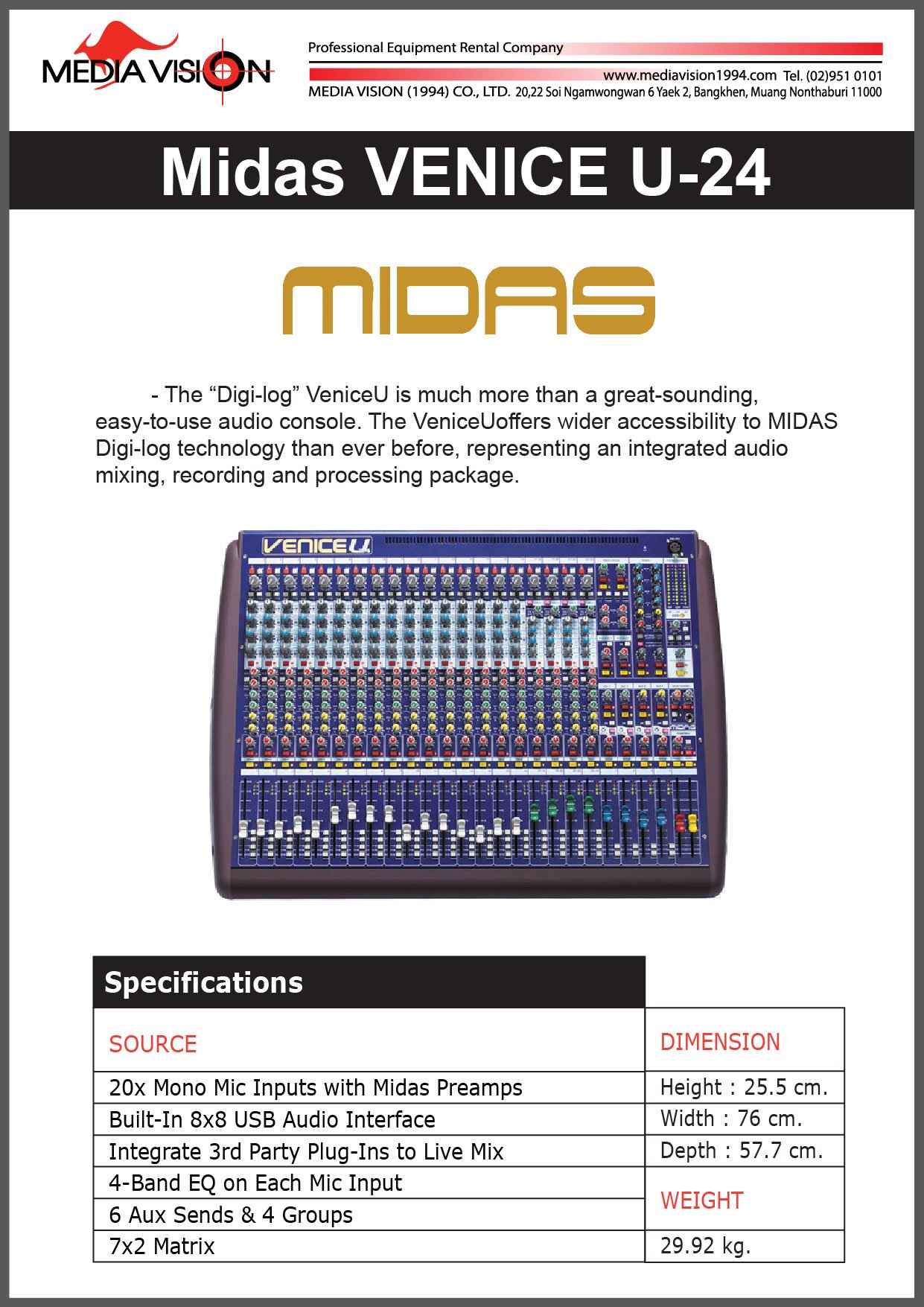 MIDAS VENICE U-24