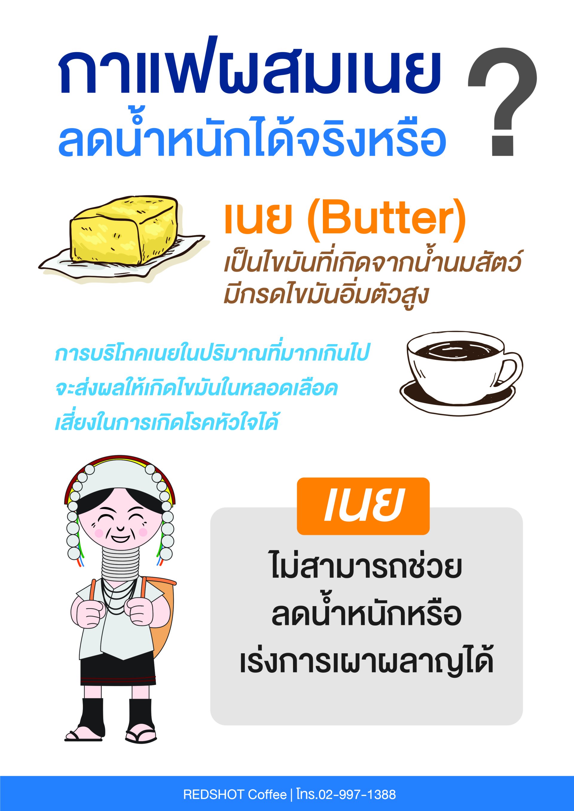 กาแฟผสมเนยลดน้ำหนักได้จริงหรือ ? กาแฟผสมเนยลดน้ำหนักได้จริงหรือ ?
