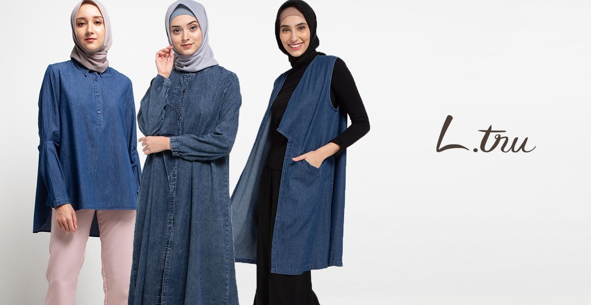 5 Fashionable & Simple OOTD Denim Hijab Inspirations