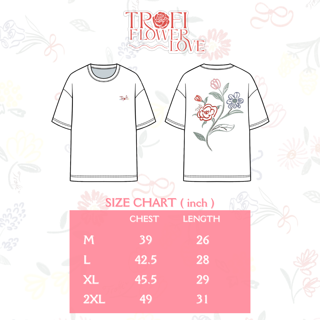 【国際ブランド】 Start ( Tee Love Flower TROFI Pre-Order **30-45 25 Feb 14 on トップス