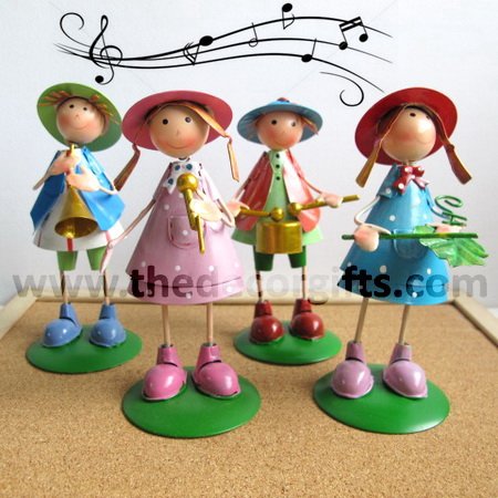 ตุ๊กตาสังกะสี วงดนตรี Music Band (4 ตัว)