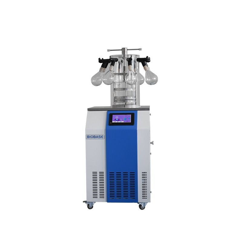 เครื่อง Freeze Dryer BIOBASE BK-FD12PT ห้องกดจุกปิดขวด พร้อม Manifold 8 ช่อง