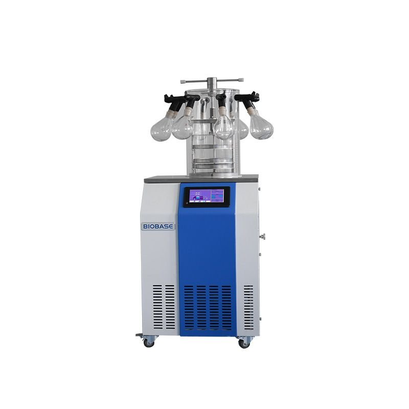 เครื่อง Freeze Dryer BIOBASE BK-FD18PT ห้องกดจุกปิดขวด พร้อม Manifold 8 ช่อง