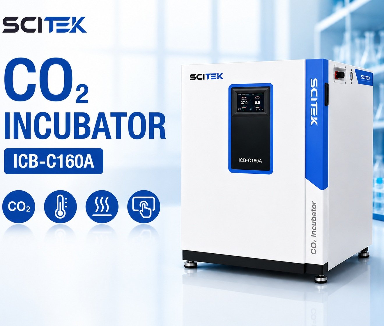 SCITEK ICB-C160A CO2 Incubator 160 ลิตร