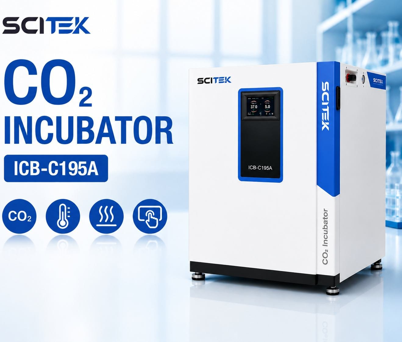SCITEK ICB-C195A CO2 Incubator 195 ลิตร