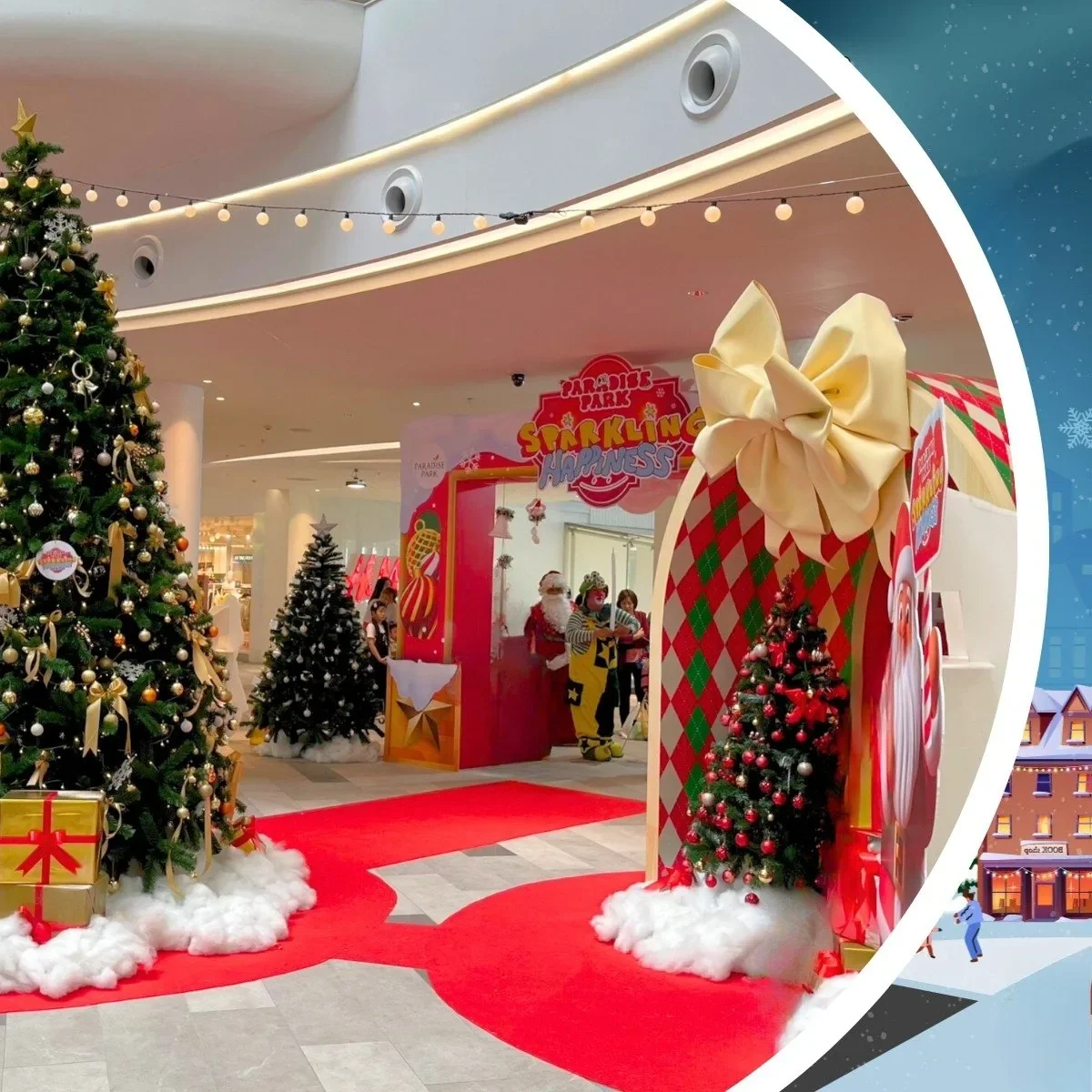 พื้นที่ตกแต่งคริสต์มาส Paradise Park