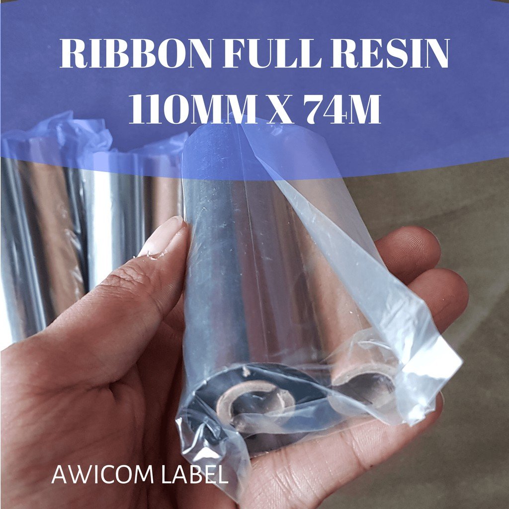 Ribbon Rp420 Ribbon Full Resin 110 x 74 M UNTUK ZEBRA GC420T GT820 DOUBLE CORE 0,5 ...