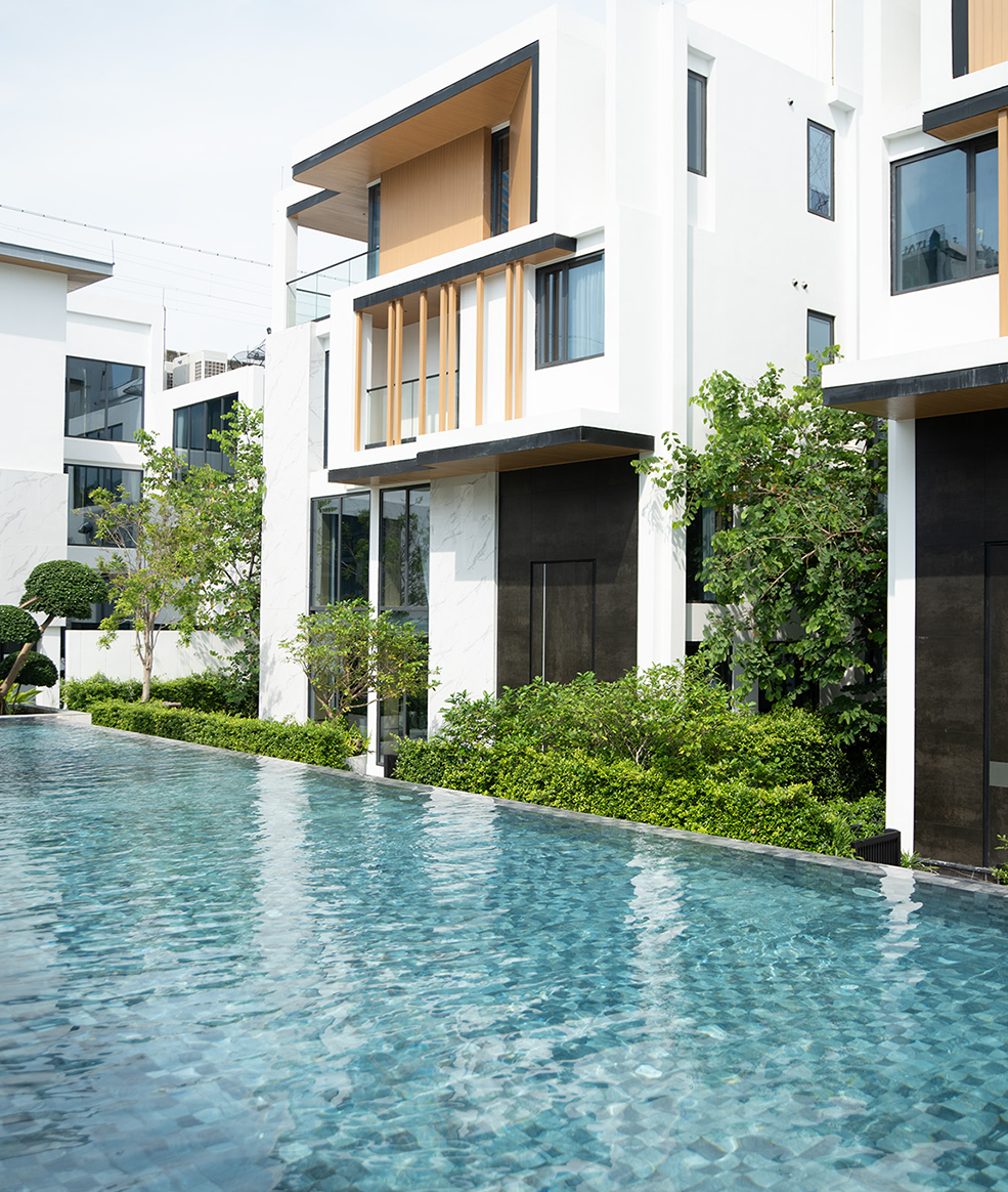 ส่วนกลางโครงการบ้านหรู