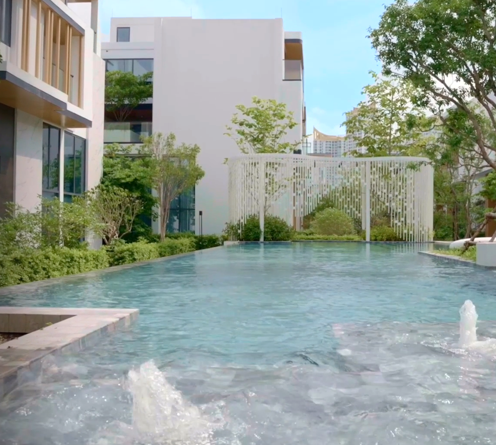 ส่วนกลางโครงการบ้านหรู