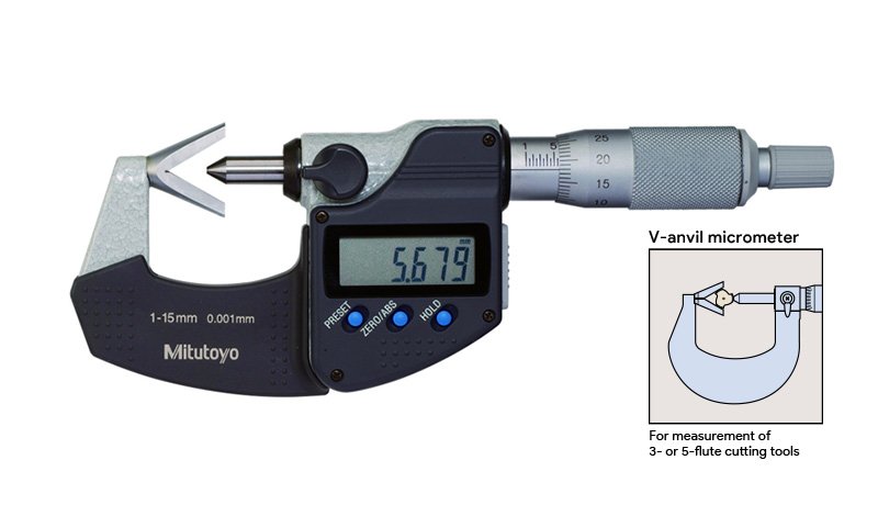 V-Anvil Micrometers (Mitutoyo) V-Anvil Micrometers (Mitutoyo)