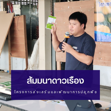 โครงการส่งเสริมและพัฒนาการปลูกพืช ร่วมกับกองส่งเสริมการเกษตร สำนักงานเกษตรอำเภอเมืองจังหวัดลำพูน
