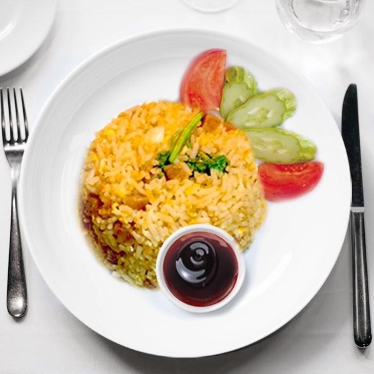 ข้าวผัดกุนเชียงคั่ว