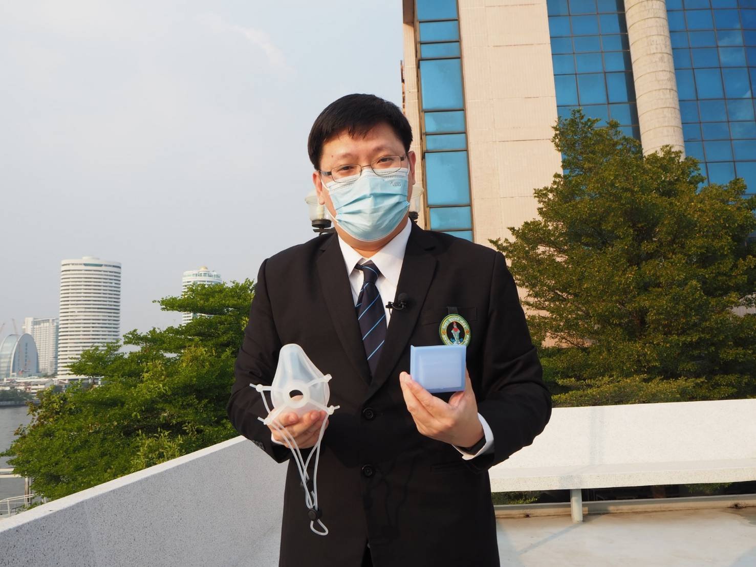 วช.หนุนดัดแปลงหน้ากากเครื่องช่วยหายใจสู่นวัตกรรมป้องกันโควิด-19 วช.หนุนดัดแปลงหน้ากากเครื่องช่วยหายใจสู่นวัตกรรมป้องกันโควิด-19