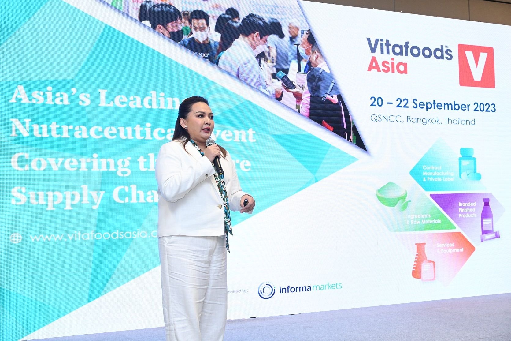 อินฟอร์มา มาร์เก็ตส์ฯ ดันไทยสู่ฮับนวัตกรรมเสริมอาหารและสารสกัด จัดงาน ‘Vitafoods Asia 2023’ สร้างแต้มต่อธุรกิจเสริมอาหารด้วย 'เทคโนโลยี-เครือข่าย’ อินฟอร์มา มาร์เก็ตส์ฯ ดันไทยสู่ฮับนวัตกรรมเสริมอาหารและสารสกัด จัดงาน ‘Vitafoods Asia 2023’ สร้างแต้มต่อธุรกิจเสริมอาหารด้วย 'เทคโนโลยี-เครือข่าย’
