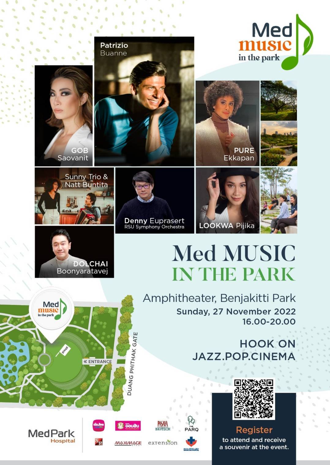 รพ.เมดพาร์ค มอบความสุขครั้งใหญ่ ด้วย “Med Music in the Park” ต้อนรับ เทศกาล ปีใหม่แก่ชาวกรุงเทพมหานคร จัดเต็มทั้งศิลปินไทยและสากลพร้อม RSU Symphony Orchestra
